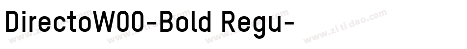DirectoW00-Bold Regu字体转换